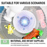 Fruit and Vegetable Washing Machine Cleaner Device in Water  Produce Purifier with Wireless Charging Purification Technology White