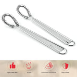 4pcs silvery Egg Beater, Stainless Steel Mini Egg Whisk Beater Mini Spring Coil Whisk Handheld Milk Frother Foamer Foaming