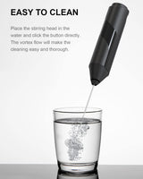 Milk Frother Handheld, Battery Powered Drink Mixer for Matcha Coffee, Electric Portable Whisk Drink Mixer Mini Foam Maker