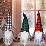 3pc  Christmas Decorations  Handmade Santa Plush , Home Tabletop Ornaments Christmas Gnome Decor for Adults.