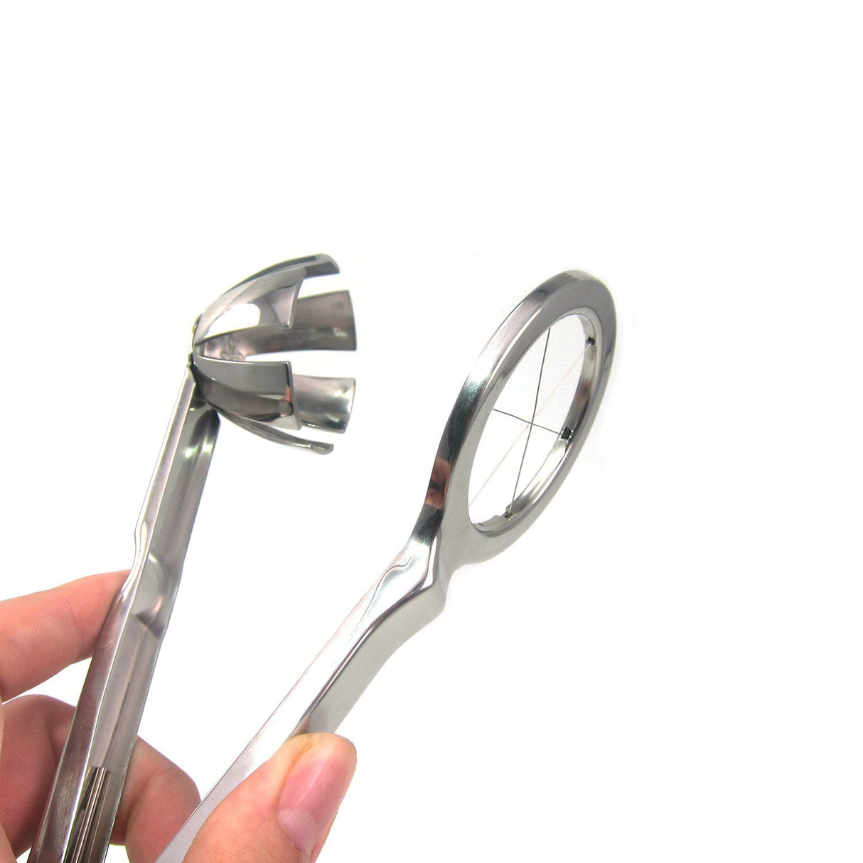 Best Utensils Stainless Steel Egg Slicer Wedger Cutter, Divides Hard Boiled Eggs Into Equal Segments In One Action