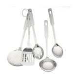 5 Piece Stainless Steel Cooking Utensil Set - Durable Kitchen Gadgets - Metal Kitchen Accessories - Easy to Clean Kitchen Tools
