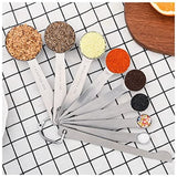 Measuring Cups and Spoons Set of 15 Pcs,7 Stainless Steel Stackable Heavy Measuring Cups,8 Measuring Spoons,Metal Measuring Spoons and Cups for Dry or Wet Ingredients During Baking.
