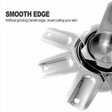 13-piece Measuring Cups and Spoons Set,18/8 Stainless Steel Heavy Duty Ergonomic Handle with Ring Connector,Silver