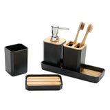Bathroom Accessories Set,5 Pcs Bathroom Accessory Gift Set, Soap Dispenser, Soap Dish, Toothbrush Holder, Toothbrush Cup