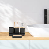 Bathroom Accessories Set,5 Pcs Bathroom Accessory Gift Set, Soap Dispenser, Soap Dish, Toothbrush Holder, Toothbrush Cup