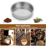 Stainless Steel Coffee Filter,Double Layer Pressurized Filter Basket Espresso Filter Basket for Coffee Machine