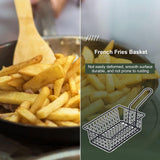Metal Food Fry Basket | French Fries Basket | Wire French Fries Basket, Anti Scald Food Fry Cooking Baskets for Party