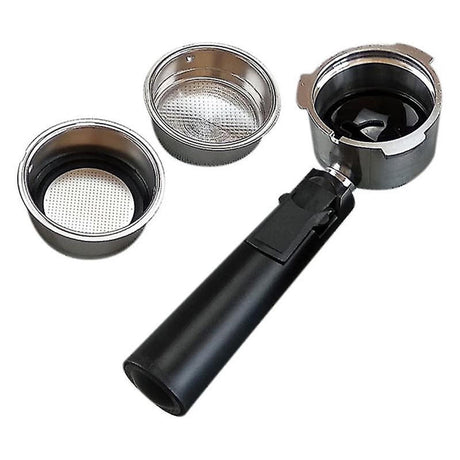 Stainless Steel 51 mm Bottomless Portafilter With Filter Basket Professional Espresso Portafilter For Coffee Machine Rich Coffee