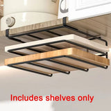 Kitchen Non-Punch Storage Rack Multi-Function Cutting Board Storage Rack Cabinet Hanging Under-Cabinet Rack A