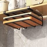 Kitchen Non-Punch Storage Rack Multi-Function Cutting Board Storage Rack Cabinet Hanging Under-Cabinet Rack A