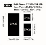 8 Piece Striped Towel Set Absorbent Bathroom Towels 2 Bath Towels 2 Hand Towels 4 Towels Home Bathroom Hotel and Spa Salon Towels Bathroom Supplies 37X27X16cm Home Decor