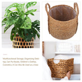 Large Wicker Plant Basket for Indoor Flowers - Decorative Storage Basket for Home, Living Room, and Convenient Organization