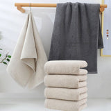 4 Pcs Bathroom Hand Towels, Cotton Towels, Hotel Spa Quality Highly Soft Absorbent Towels, 13.8x30.7 In, Beige