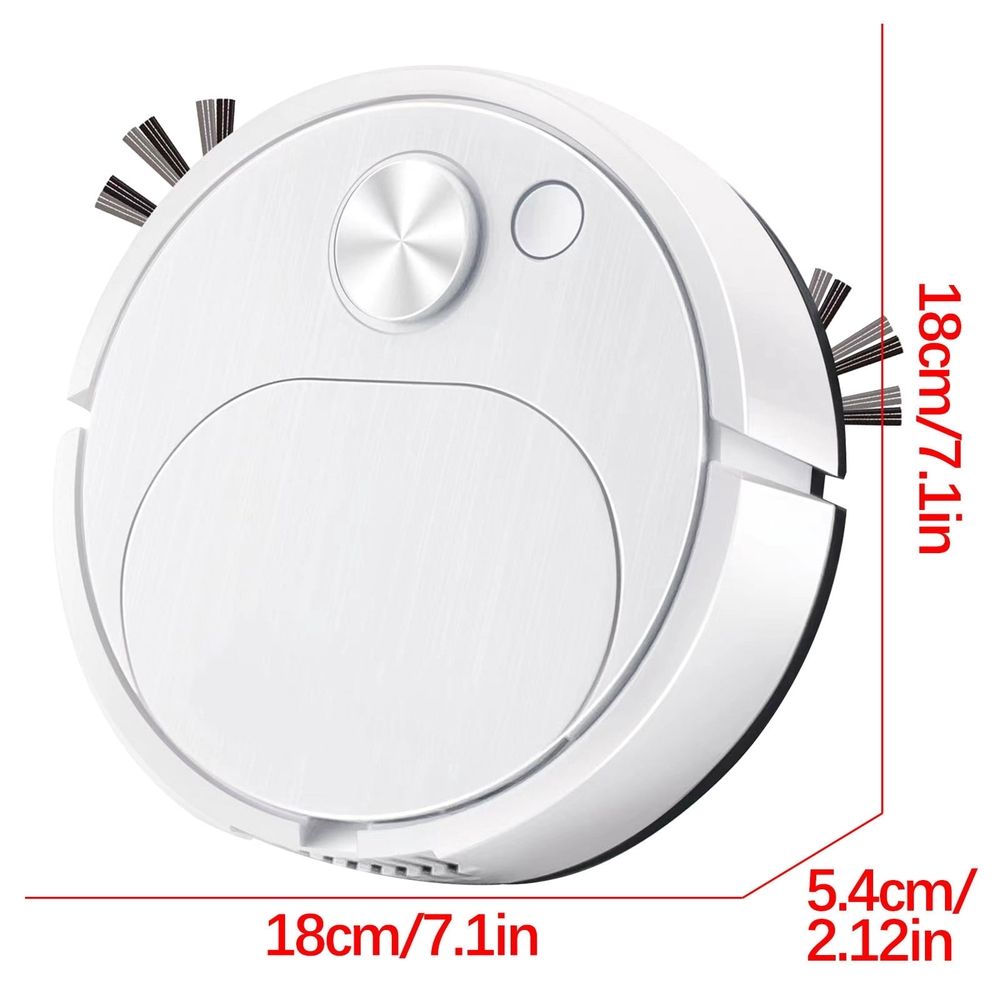 Robot Vacuum And Mop Combo, 3 In 1 Mopping Robotic Vacuum Robot Vacuum Cleaner, Slim, Ideal For Hard Floor, Pet Hair, Carpet
