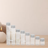 16pcs Small Glass Bottles with Screw Lids Clear Mini Vials Aluminum Caps for Jewelry, Crafts, , Beads, Wedding Favors, Art Supplies