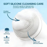 6-in-1 Electric Facial Cleanser, 3-Speed, LED Display（WHITE）
