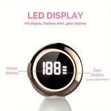 6-in-1 Electric Facial Cleanser, 3-Speed, LED Display（WHITE）