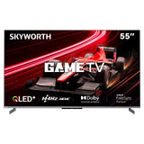 SKYWORTH 55" MagicSound Google TV, 144Hz UHD QLED+, 2.1.2 Sound, Built-in Subwoofer, Dolby Vision+Atmos, Eyecare TV, Find-my remote, Q7700G