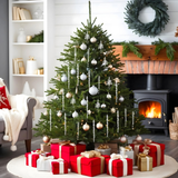 Set of 24 Crystal Tree Hanging Ornaments for Holiday, Mantel, Party & Christmas Decor (Clear)