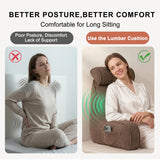 Bed Backrest Reading Pillow with Arms for Long Sitting, Gaming, and Relaxation, 80*40*60cm (Brown)