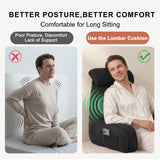 Versatile Reading Backrest Pillow for Bed, Sofa and Lounging at Home, 80*40*60cm (Dark Black)