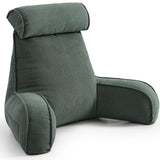 Cozy Reading Pillow for Sofa & Bed - Perfect for Relaxing, Reading, Gaming & More, 80*40*60cm (Dark Grey-Green)
