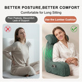 Cozy Reading Pillow for Sofa & Bed - Perfect for Relaxing, Reading, Gaming & More, 80*40*60cm (Dark Grey-Green)