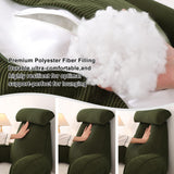 Bedrest Pillow with Arms for Reading, Gaming, Lounging on Bed or Couch, 80*40*60cm (olive green)