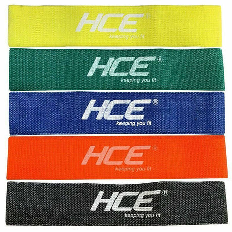 Strength Booty Fabric Resistance Bands (5-pack + Carry Bag)