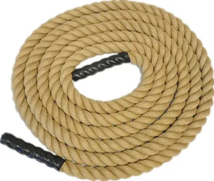 Sisal Battle Rope – 2" Thick Fitness Power Training Rope, 10 Metres