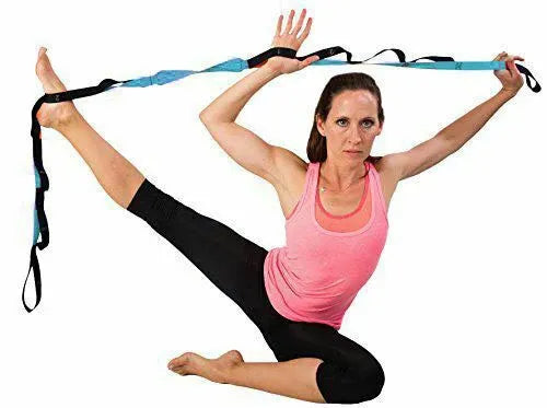 Yoga Stretch Strap – Flexibility & Mobility Strap with 10 Loops