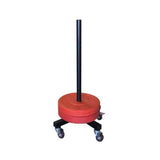 Vertical Olympic Bumper Plate Stacker with Wheels