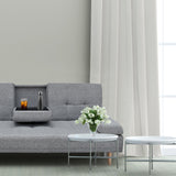 Casa Decor Mendoza 2 in 1 Sofa Bed Couch Grey Pull Down Cupholder 3 Seats Futon