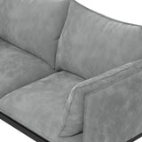 Casa Decor Camilla Luxury Upholstered Fabric 2 Seater Sofa Light Grey
