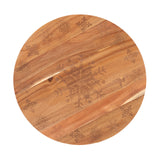 Bread and Butter 18 Inch Wooden Lazy Susan Tray - Wood Snowflake