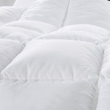 500GSM Soft Goose Feather Down Quilt Duvet  95% Feather 5% Down All-Seasons - Queen - White