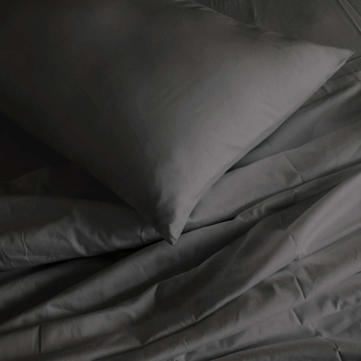 Royal Comfort 1000TC Hotel Grade Bamboo Cotton Sheets Pillowcases Set Ultrasoft - Queen - Pewter