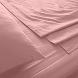 Royal Comfort 1000TC Hotel Grade Bamboo Cotton Sheets Pillowcases Set Ultrasoft - Queen - Blush