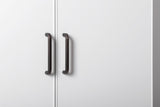 STOCKHOLM UNIVERSAL STORAGE CUPBOARD - SLIM SHAKER PANEL - HEX BLACK HANDLE