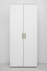 STOCKHOLM UNIVERSAL STORAGE CUPBOARD - SLIM SHAKER PANEL - HEX GOLD HANDLE