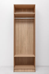 MALMO TWO SHELF/HANGRAIL WALK IN WARDROBE - NATURAL OAK