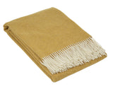 Hampton Throw - Merino Wool Blend - Ochre