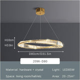 Modern Crystal Flushmount Chandeliers, Remote Control