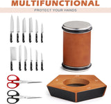 CARLA HOME Rolling Knife Sharpener Kit with 5 Magnetic Angles (12°/15°/17°/19°/22°) for Chef & Home Kitchen Use