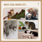 CARLA HOME 180cm Cat Tree Tower for Indoor Cats with Dual Condos, Plush Perches, Sisal Scratching Posts & Ramps for Kittens & Adult Cats (Beige)