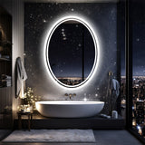 500x700mm LED Bathroom Mirror Oval Dimmable Anti-Fog