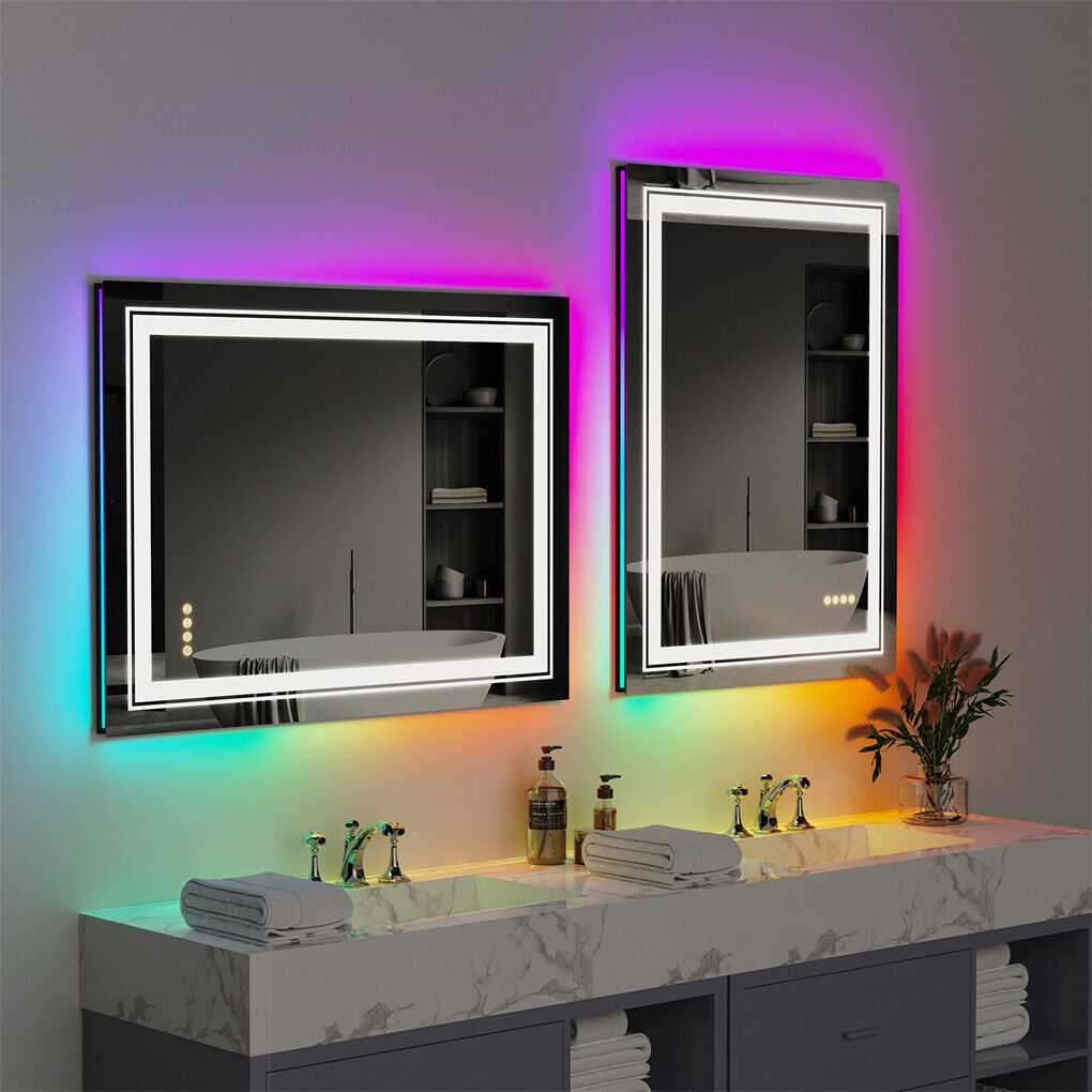 LED Bathroom Mirror 700x900mm Anti-Fog Shatterproof