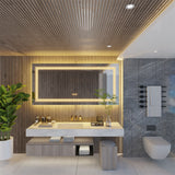 1000x600mm LED Bathroom Mirror Anti-Fog Shatterproof