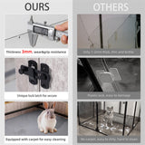 Large Dog Indoor Whelping Box, Tempered Glass & MDF